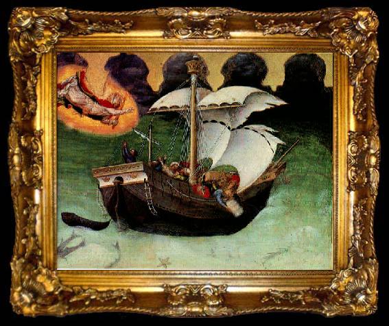 framed  GELDER, Aert de Quaratesi Altarpiece: St. Nicholas saves a storm-tossed ship gfh, ta009-2